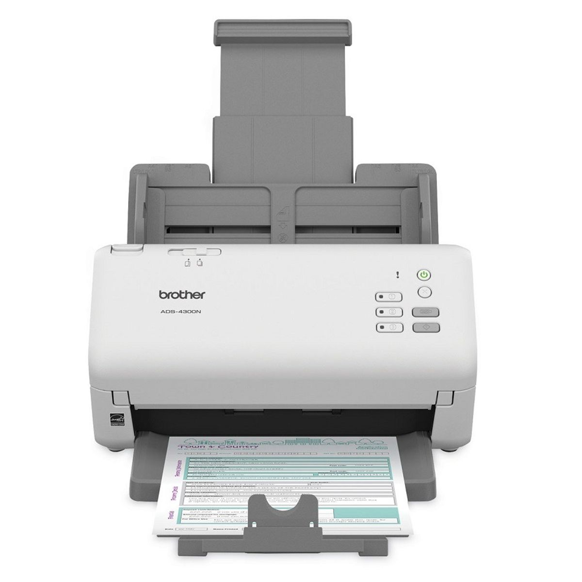 BROTHER - Escaner Brother ADS-4300N Alta Velocidad ADF doble cara con conexión Red