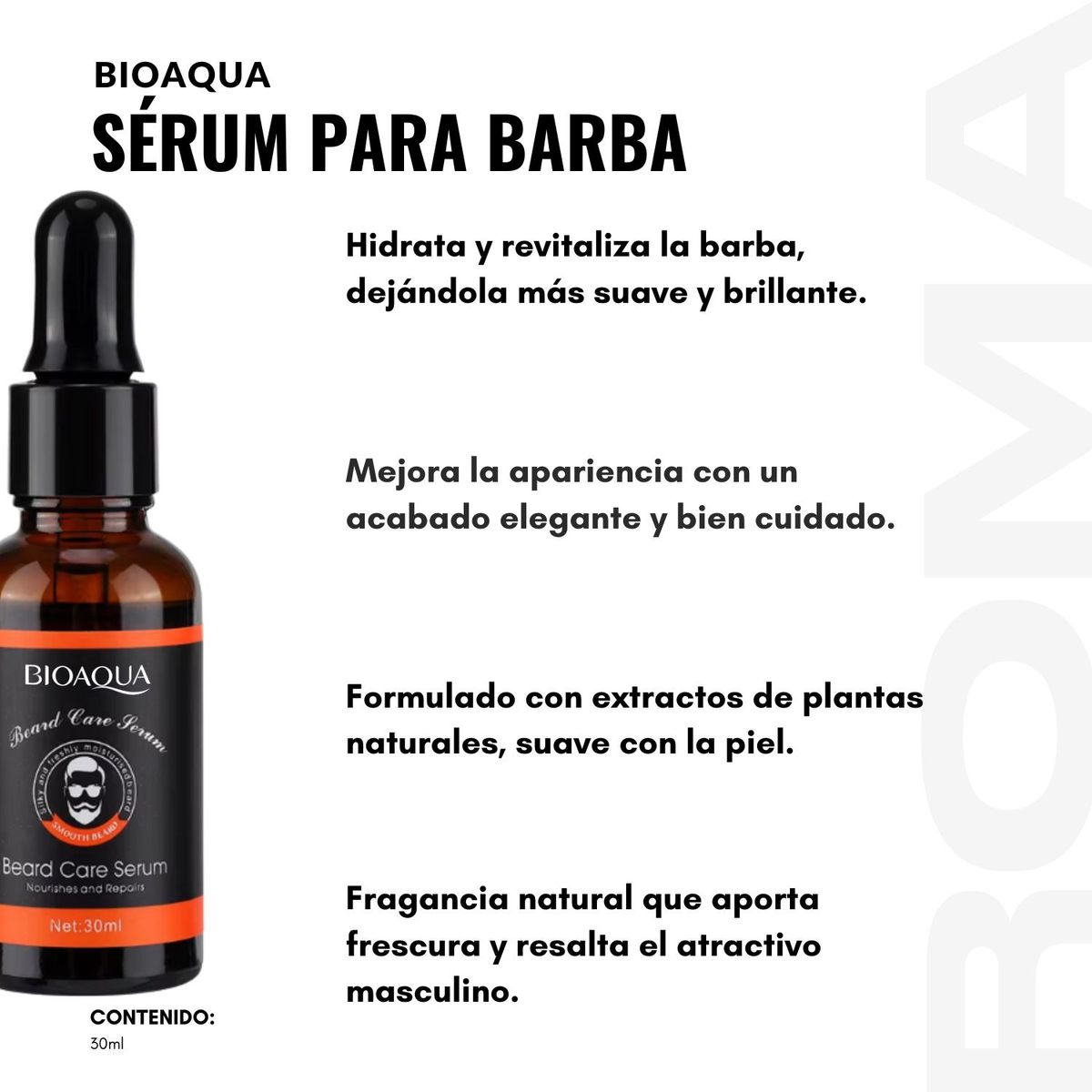 BIOAQUA - SERUM PARA EL CUIDADO DE BARBA BIOAQUA 30ML