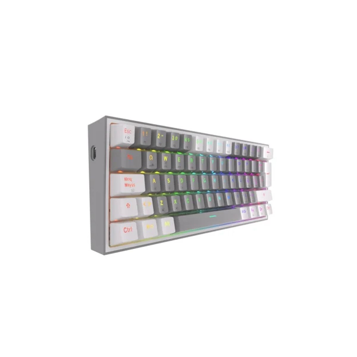 REDRAGON - Teclado Redragon Fizz Pro Wireless Español K616 grey white