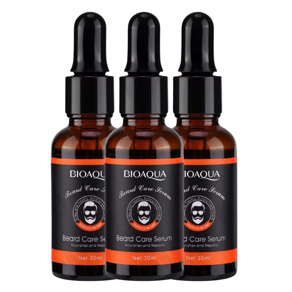 BIOAQUA - PACK 3 SERUM PARA EL CUIDADO DE BARBA BIOAQUA 90ML