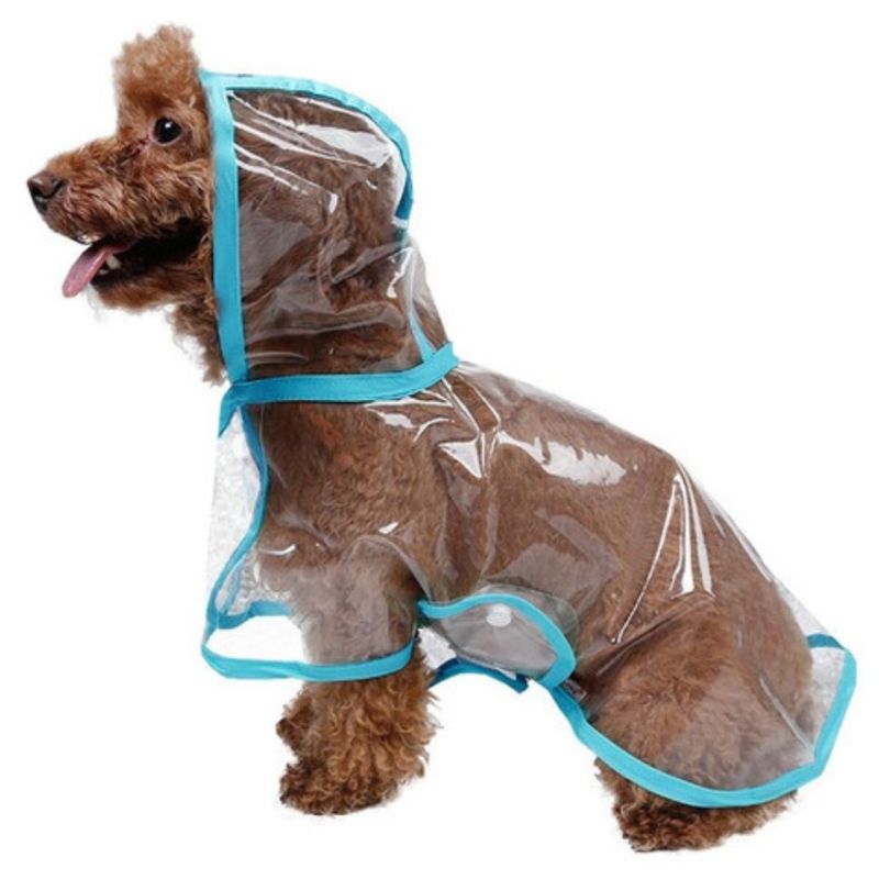 GENERICO - CAPA Impermeable de Lluvia para Mascotas Talla 1 Celeste