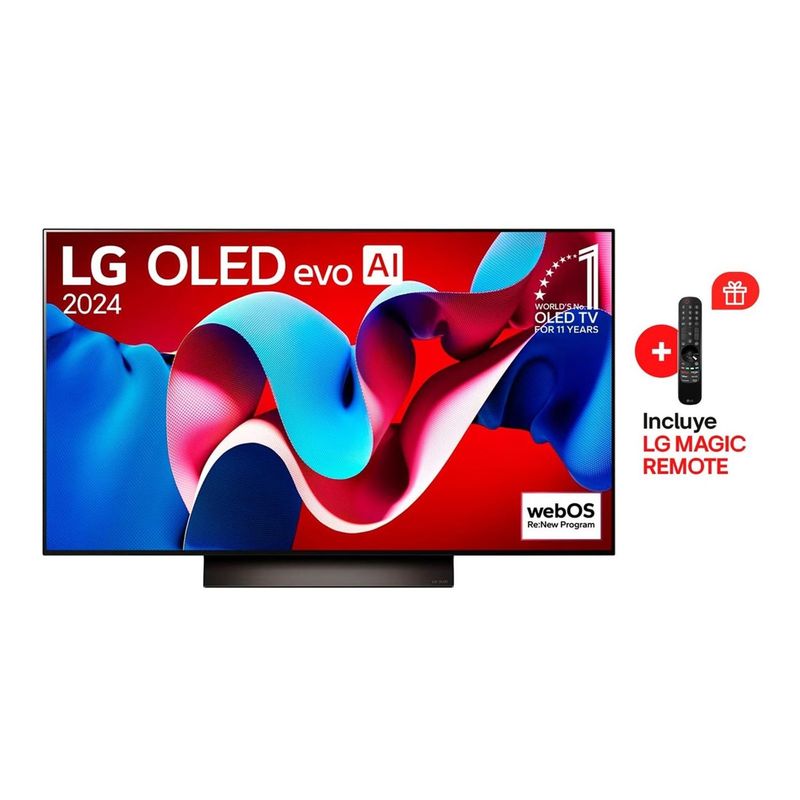 LG - Televisor LG Smart TV 55 OLED evo AI 4K UHD OLED55C4PSA 2024