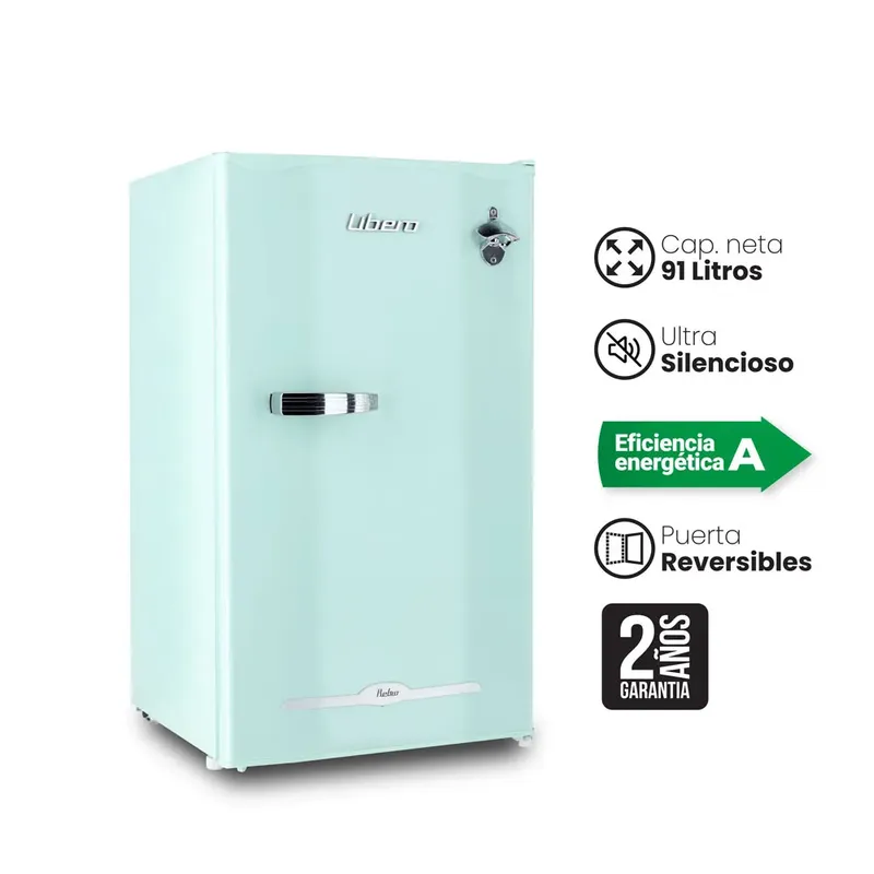 LIBERO - Frigobar Retro 98 Litros Menta Libero LFB-90M