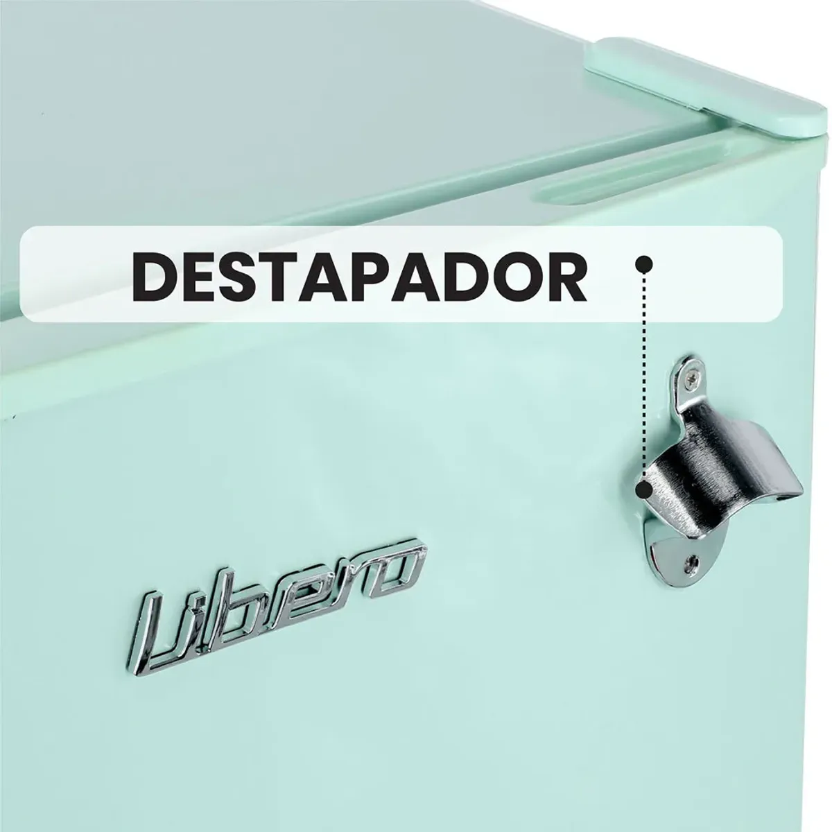 LIBERO - Frigobar Retro 98 Litros Menta Libero LFB-90M