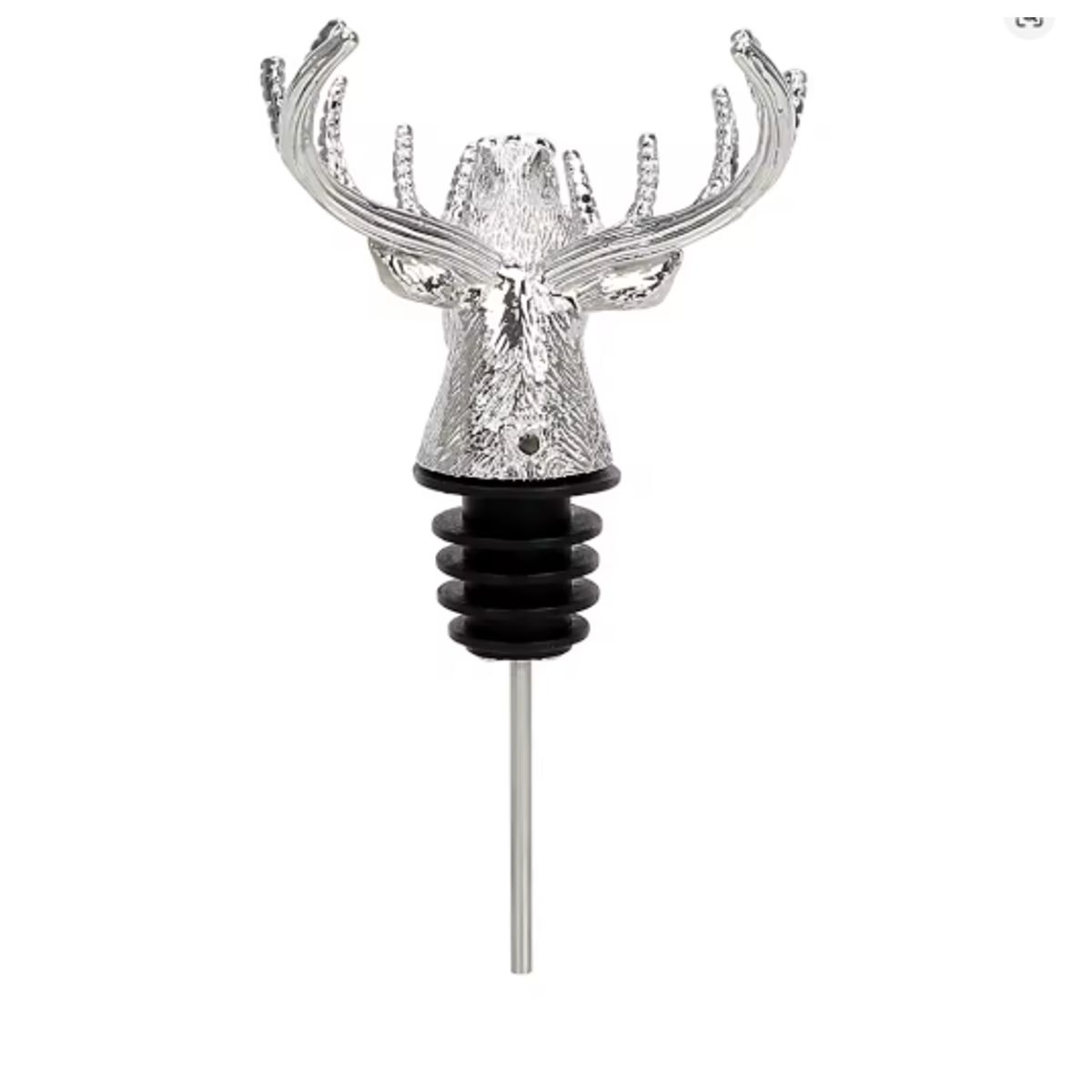 GENERICO - Vertedor De Botella plateado con diseño de siervo