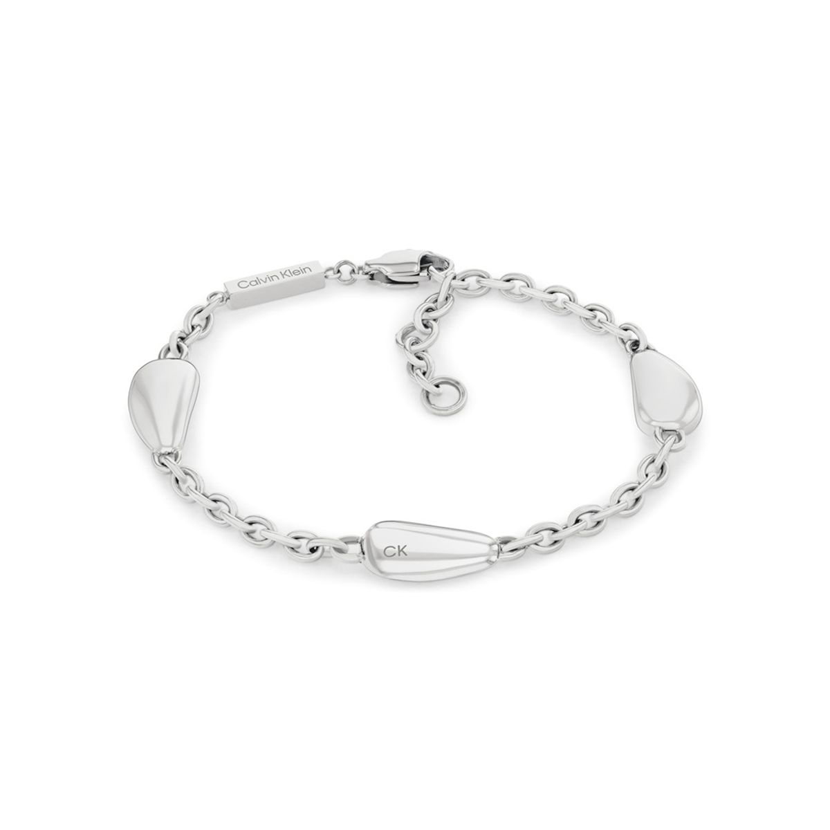 CALVIN KLEIN - Pulsera de acero inoxidable Plateada