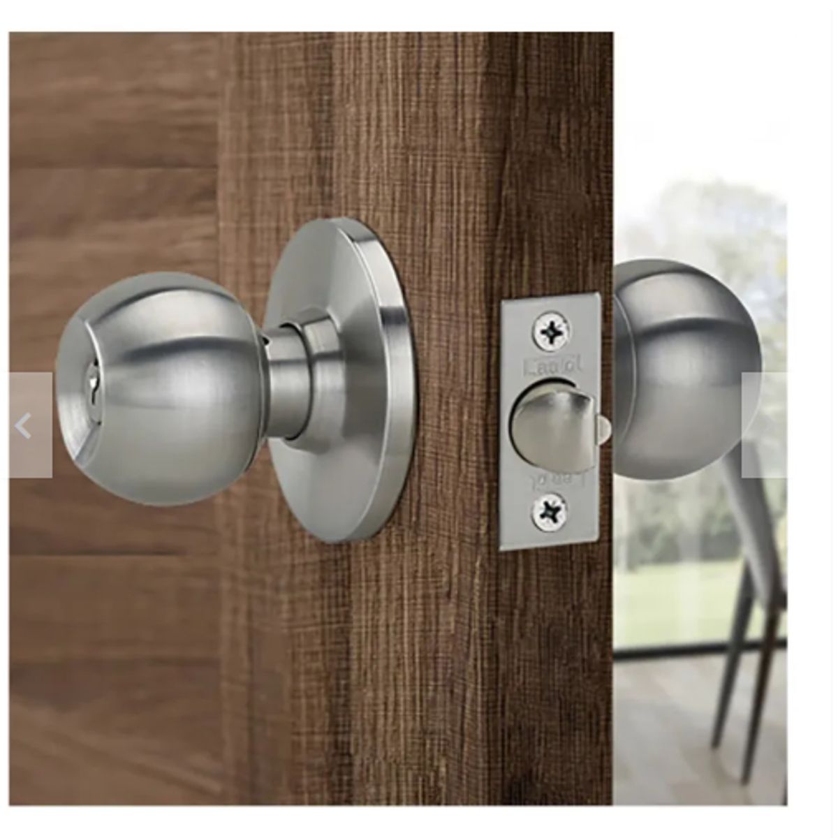 GENERICO - Chapa perilla acero dormitorio CANTOL