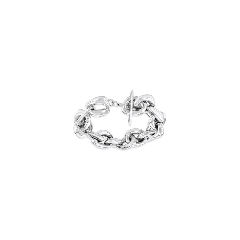 CALVIN KLEIN - Pulsera de acero inoxidable Plateada