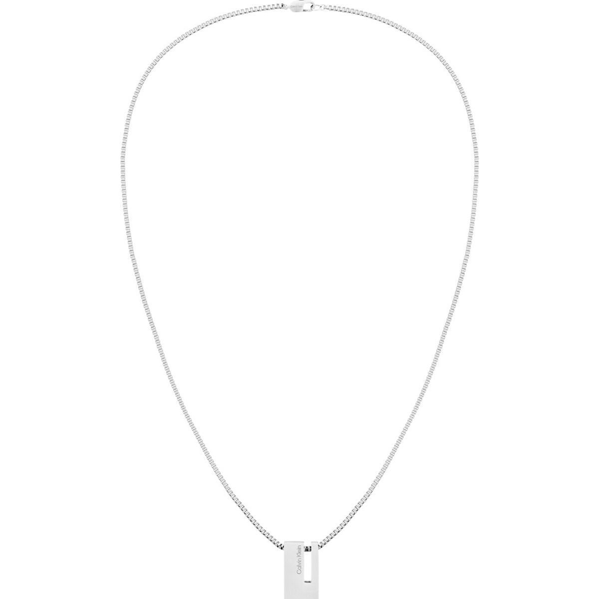 CALVIN KLEIN - Collar de aceroinoxidable plateado