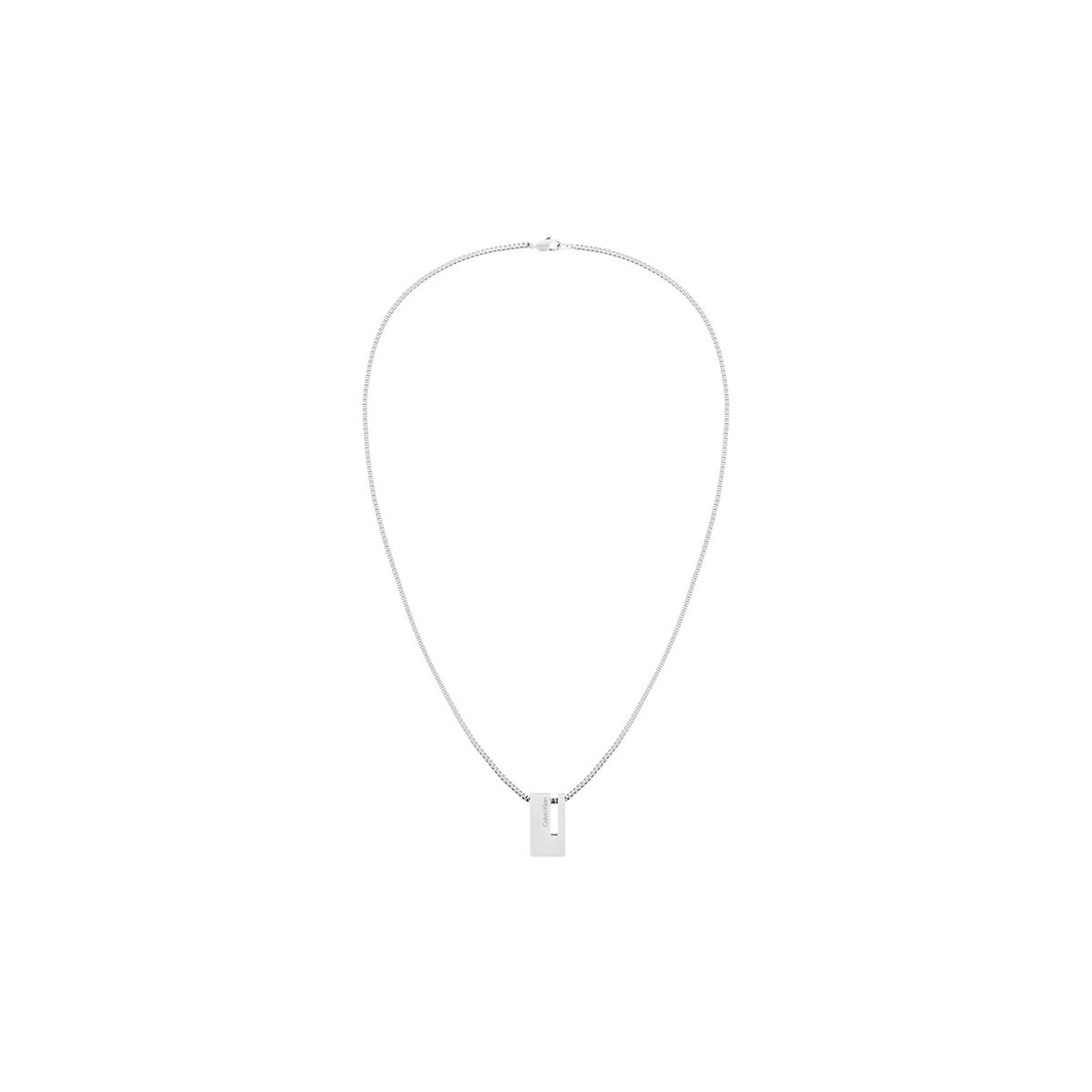 CALVIN KLEIN - Collar de aceroinoxidable plateado