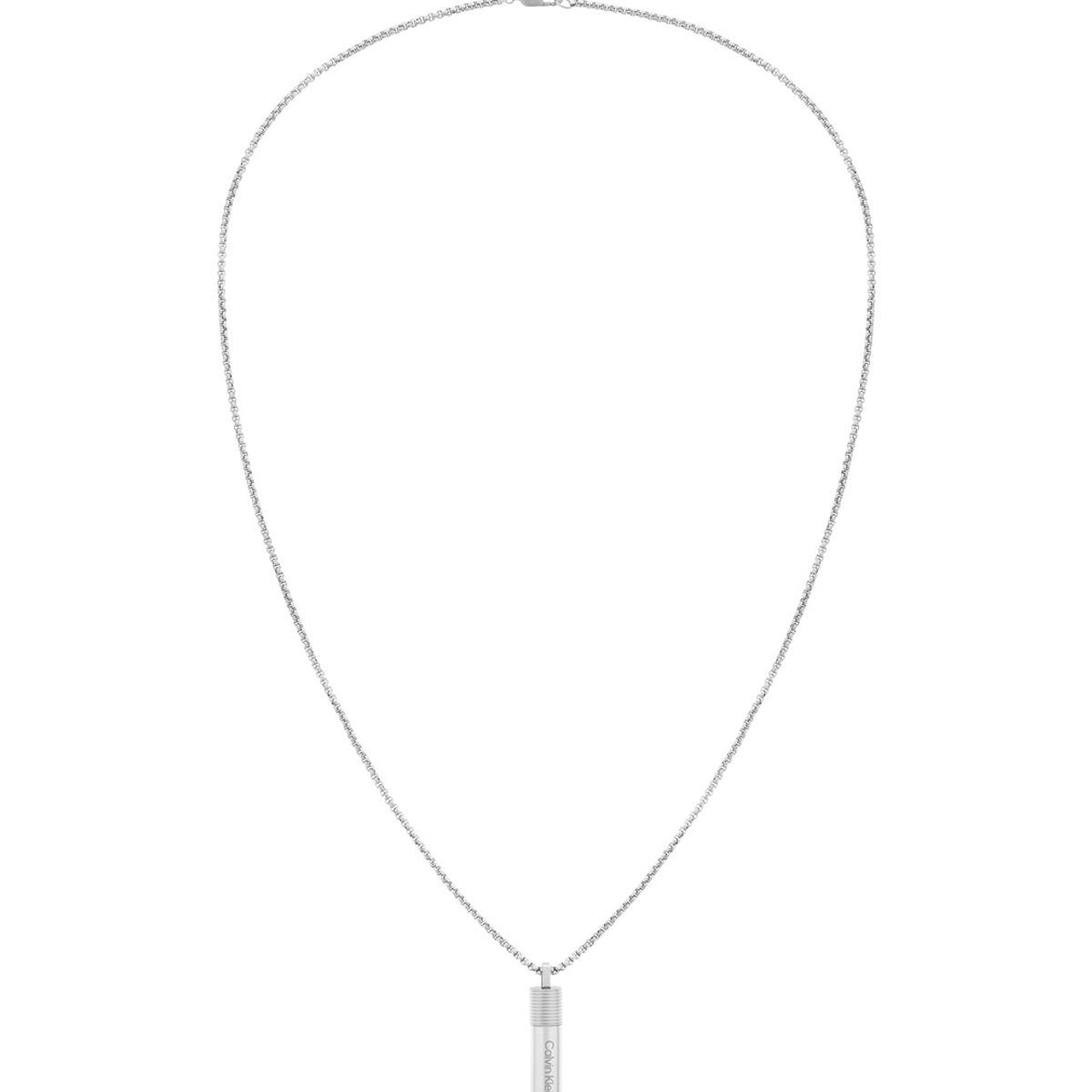 CALVIN KLEIN - Collar de acero inoxidable Plateado