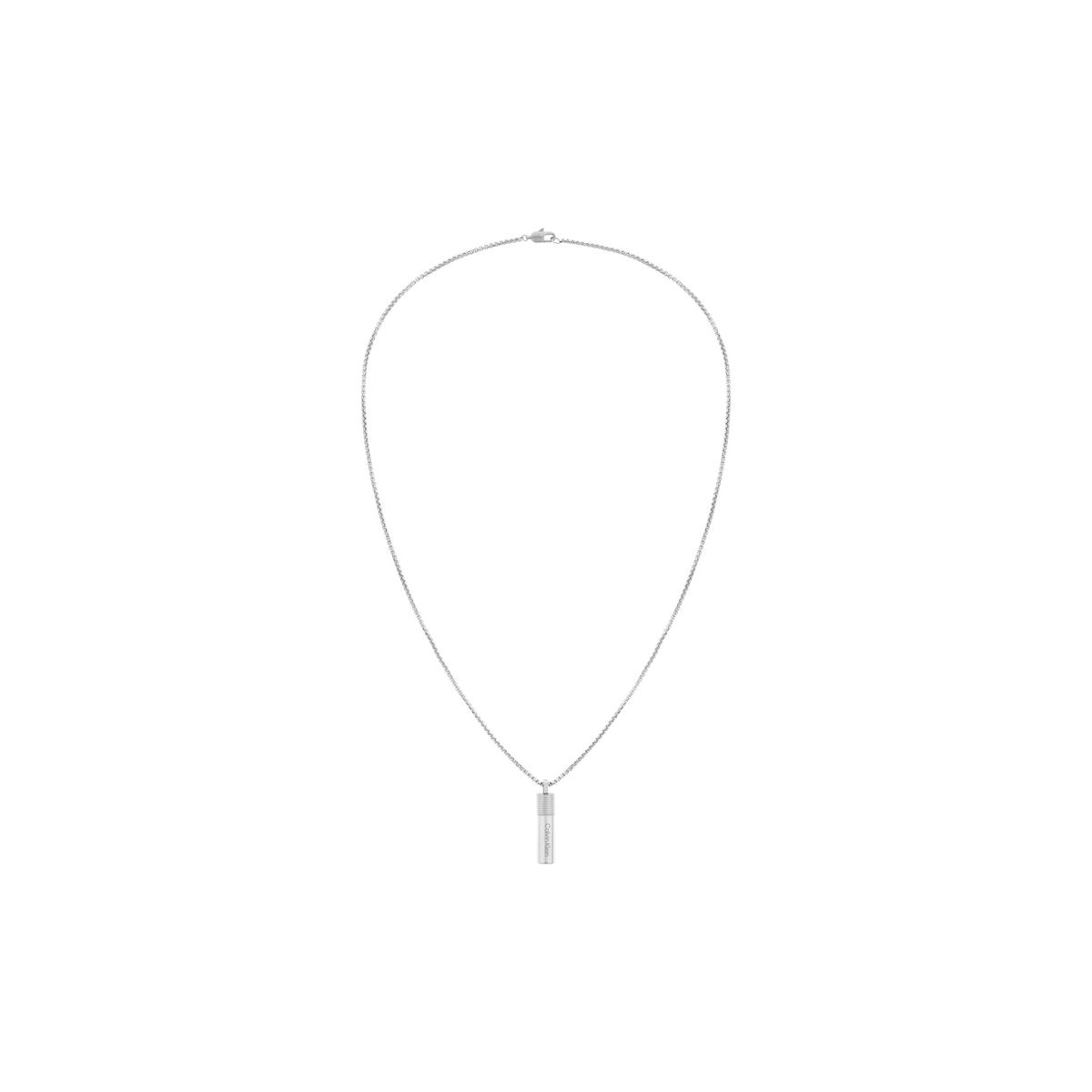 CALVIN KLEIN - Collar de acero inoxidable Plateado