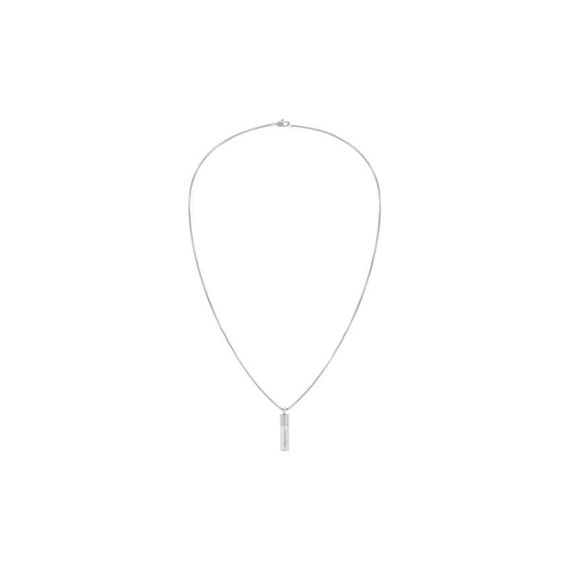 CALVIN KLEIN - Collar de acero inoxidable Plateado