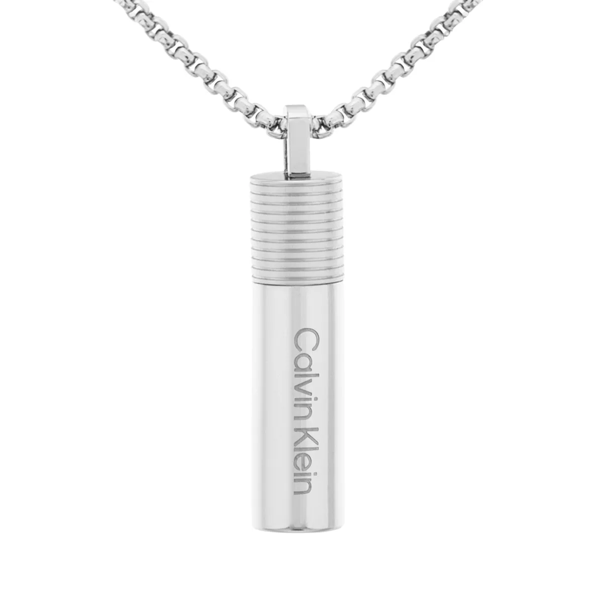 CALVIN KLEIN - Collar de acero inoxidable Plateado