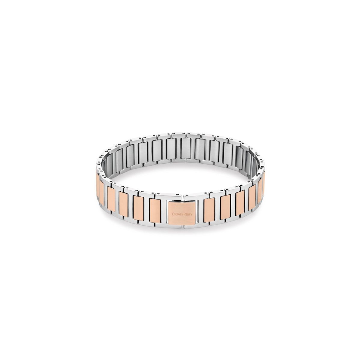 CALVIN KLEIN - Pulsera de acero inoxidable plateada