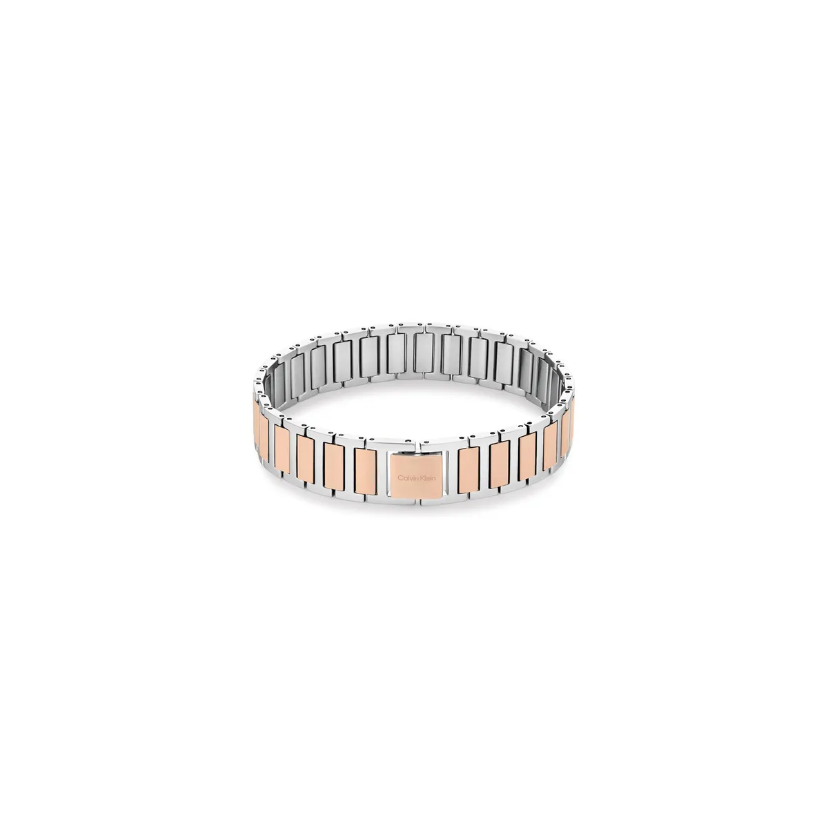 CALVIN KLEIN - Pulsera de acero inoxidable plateada