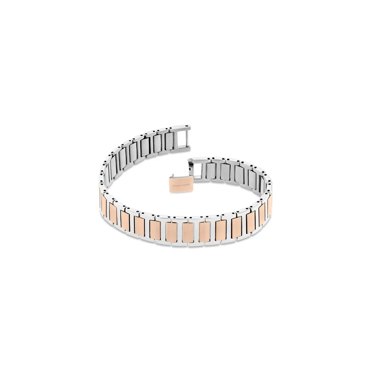 CALVIN KLEIN - Pulsera de acero inoxidable plateada