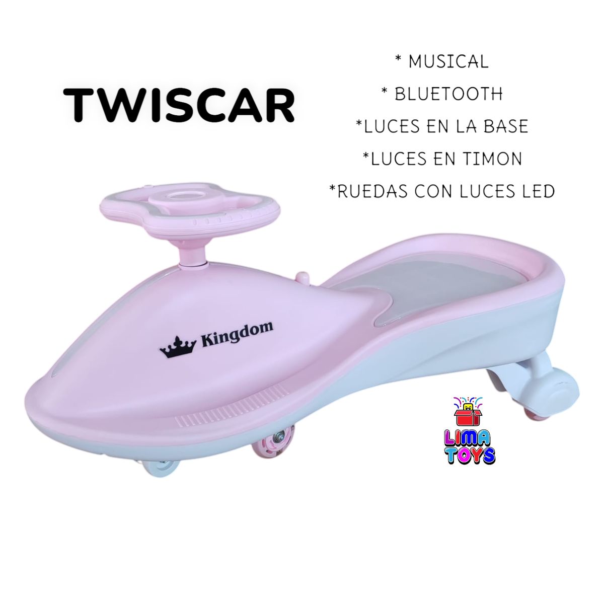 KINGDOM - TWISCAR ROSA KINGDOM MUSICAL CON BLUETOOTH