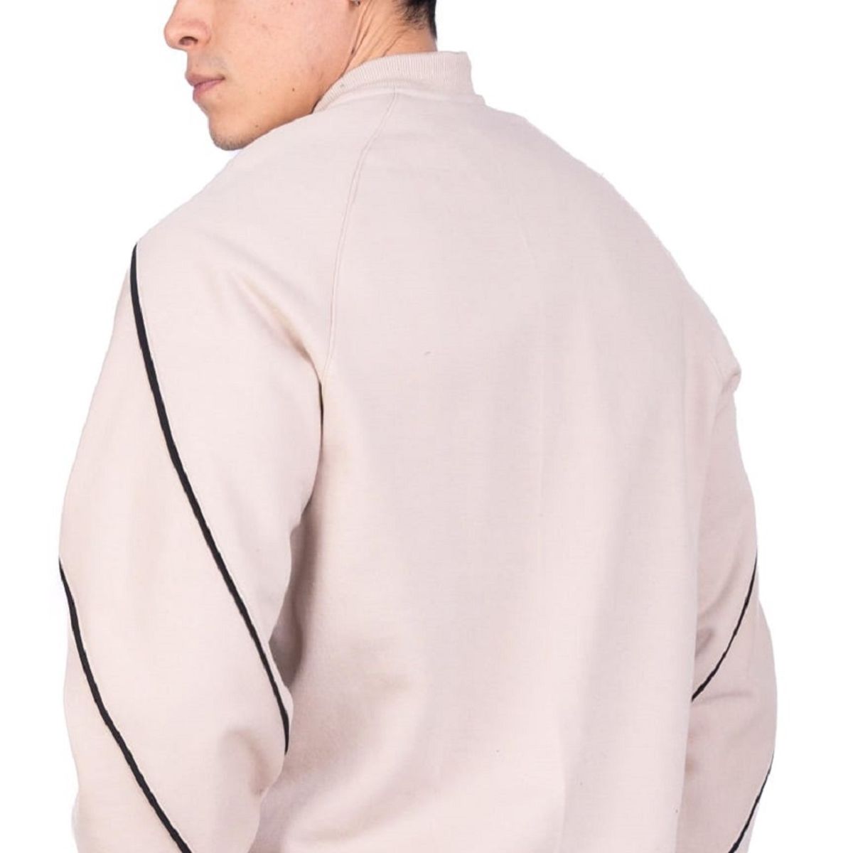 NEW YORK STARS - CASACA  CON CIERRE Y LINEAS - BEIGE