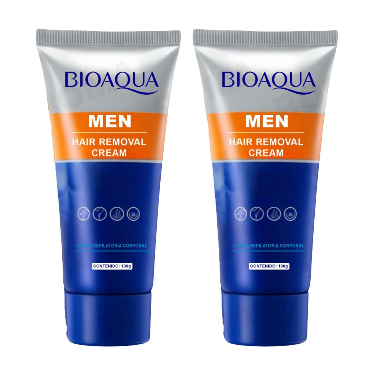 BIOAQUA - PACK 2 CREMA DEPILATORIA MASCULINA BIOAQUA 200G