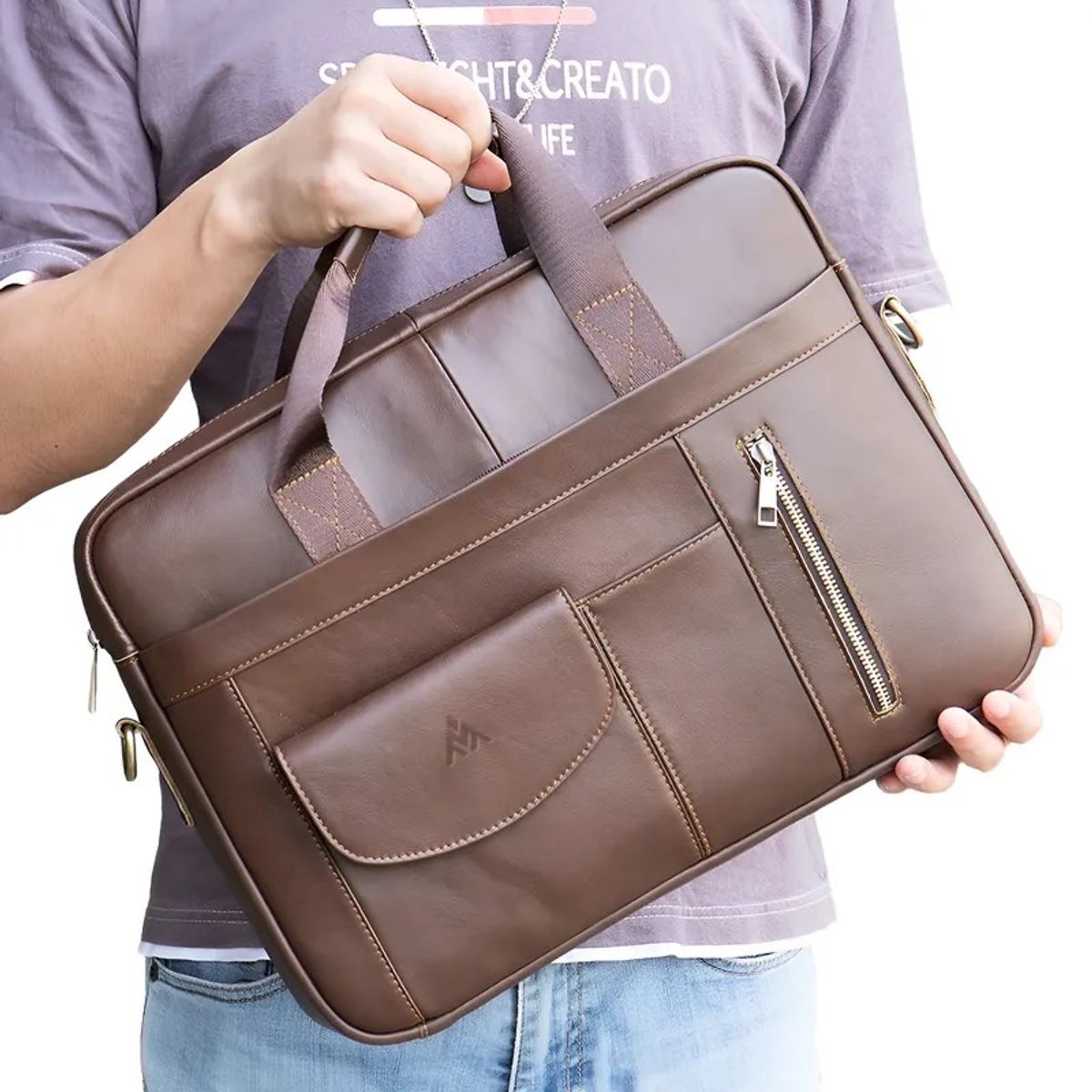 ALDEBARAN - Maletín de Cuero Vacuno ALDEBARÁN 1116 (LAPTOP 15")