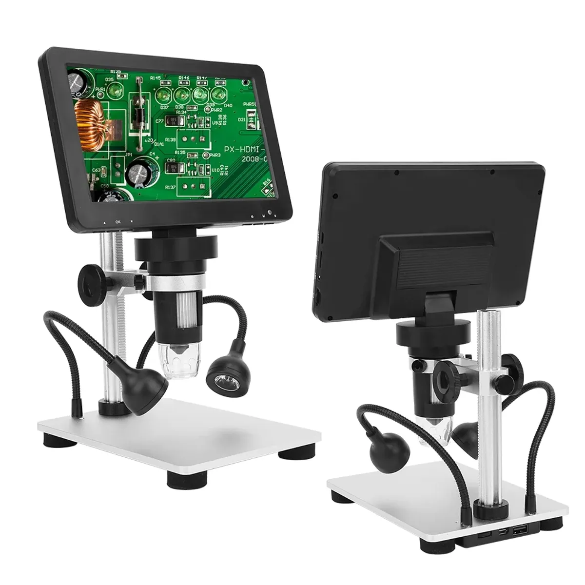 GENERICO - Microscopio Digital 1200x C Pantalla Lcd 7 PuLG + Luz Led