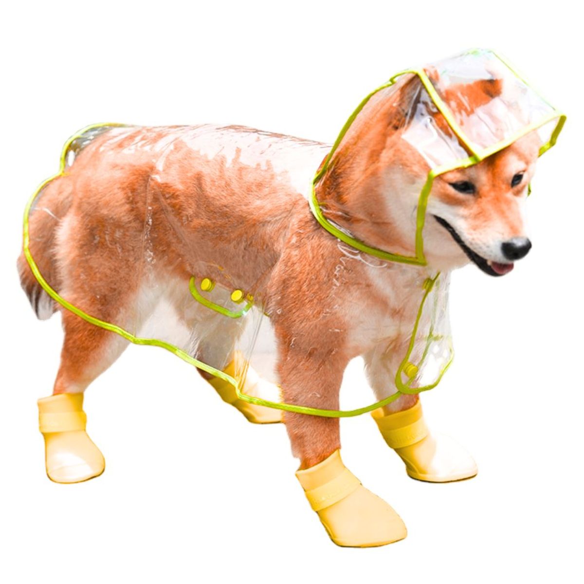 GENERICO - CAPA Impermeable de Lluvia para Mascotas Talla 3 Amarillo