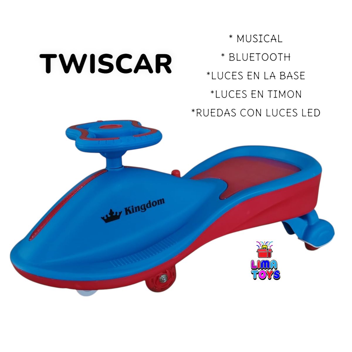 KINGDOM - TWISCAR AZULINO KINGDOM MUSICAL CON BLUETOOTH