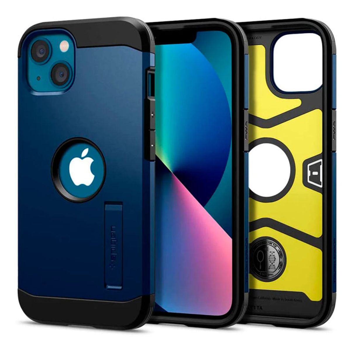 SPIGEN - Case Spigen Tough Armor Para iPhone 13 - Navy Blue