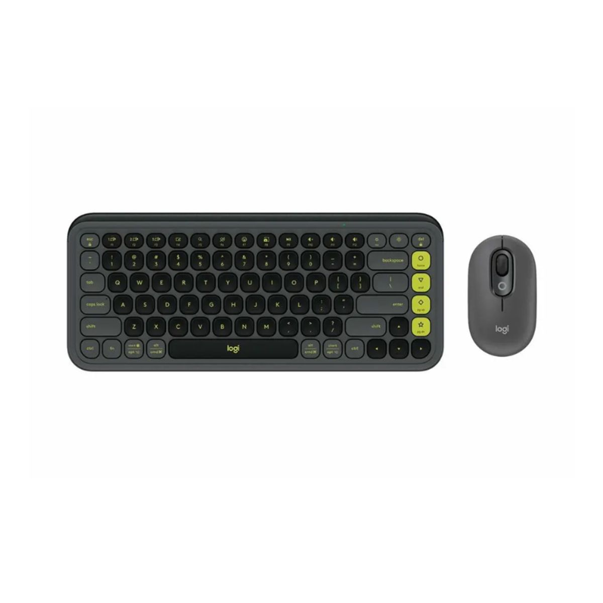 LOGITECH - Teclado Logitech + Mouse Pop Icon BluetoothWireless Sp Copilot Graphite