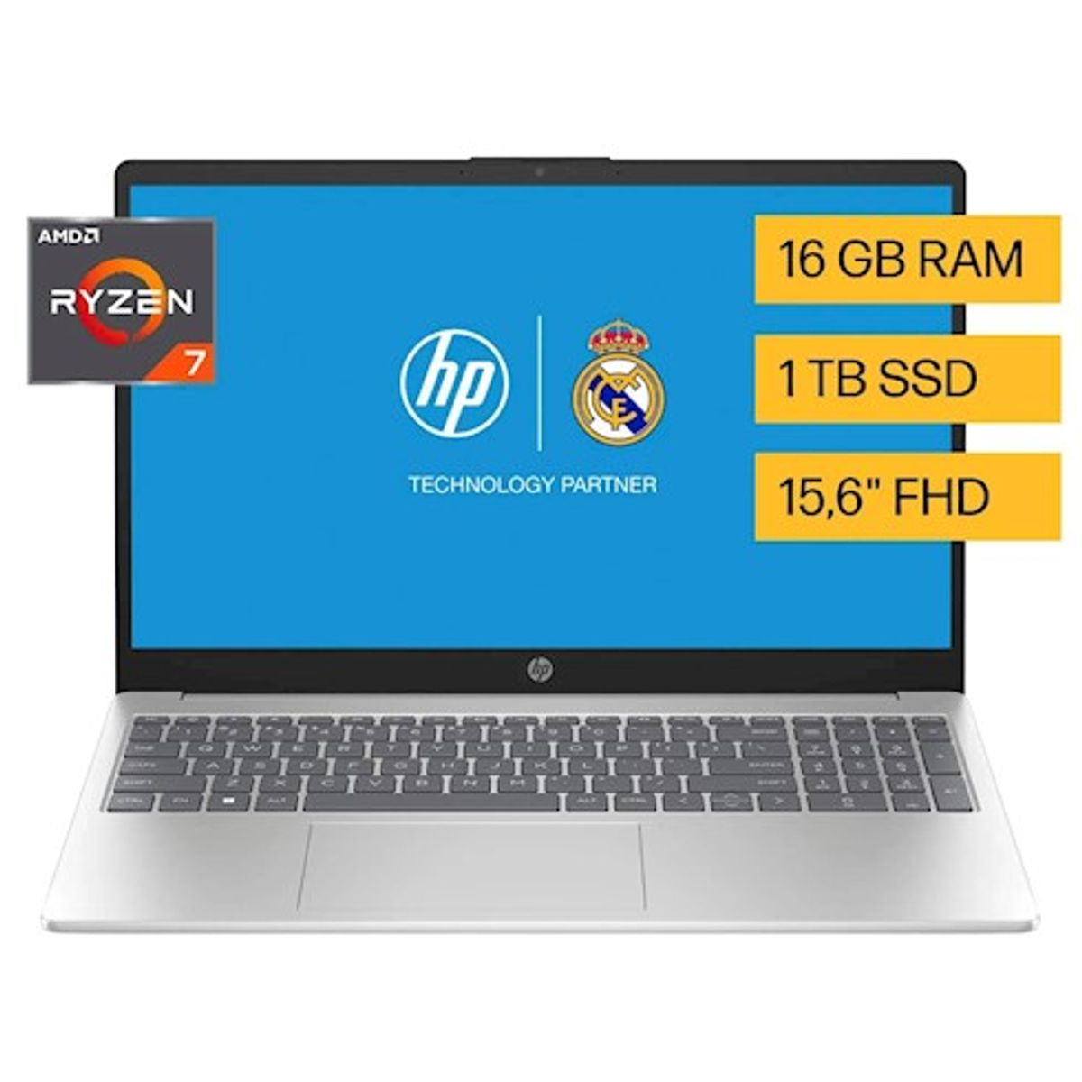 HP - Laptop HP 15-fc0031la AMD Ryzen7 Windows11 Home 16GB 1TB SSD 15.6 FHD