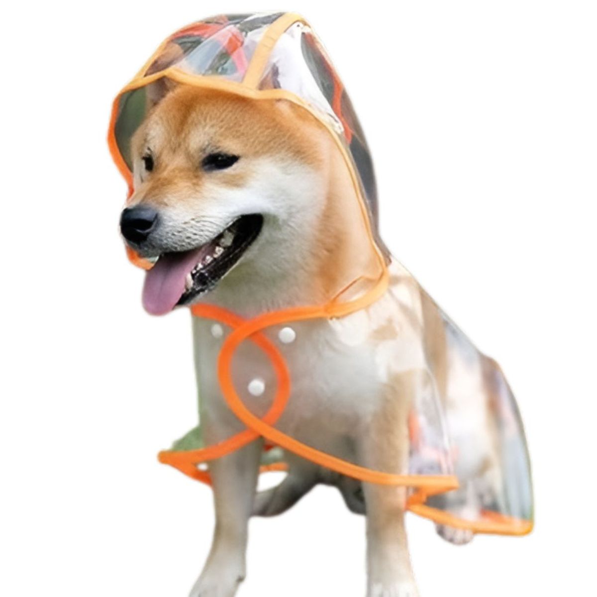 GENERICO - CAPA Impermeable de Lluvia para Mascotas Talla 7 Naranja