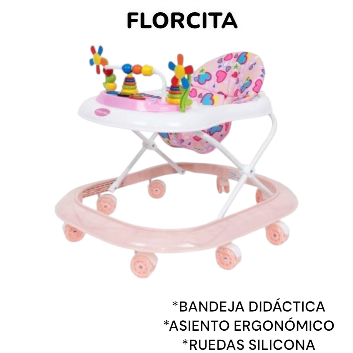 BABY HAPPY - ANDADOR FLORCITA ROSA MUSICAL INTERACTIVO
