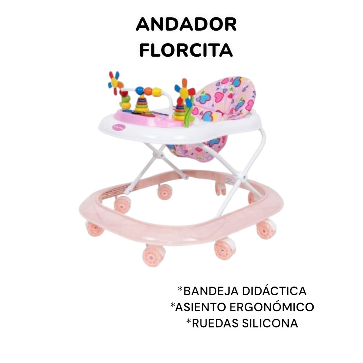 BABY HAPPY - ANDADOR FLORCITA ROSA MUSICAL INTERACTIVO