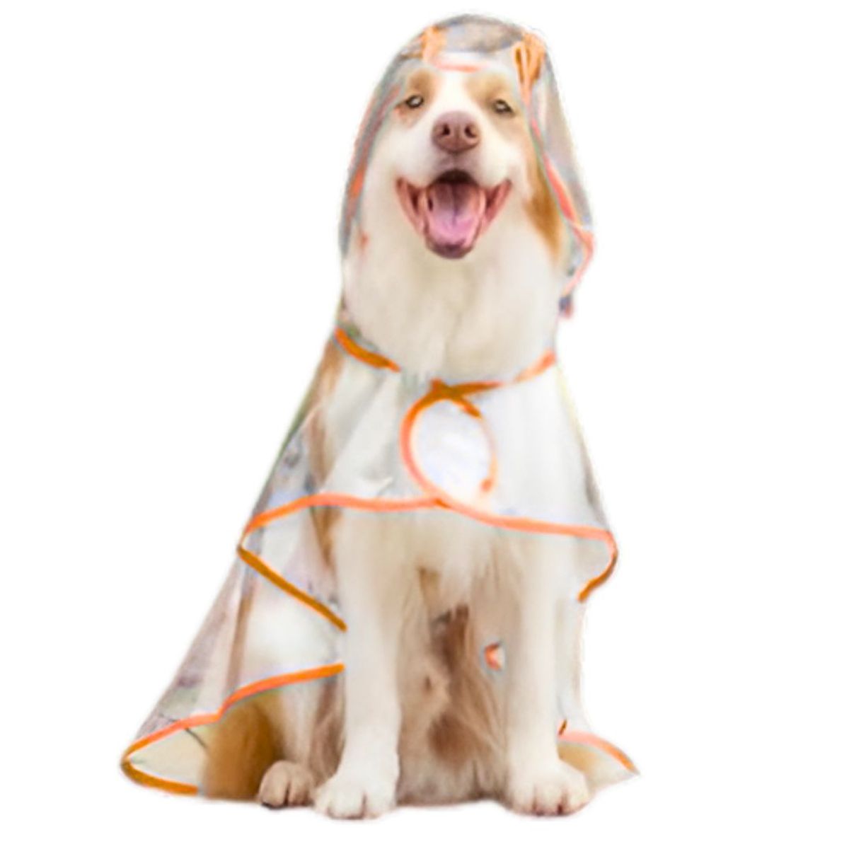 GENERICO - CAPA Impermeable de Lluvia para Mascotas Talla 8 Naranja