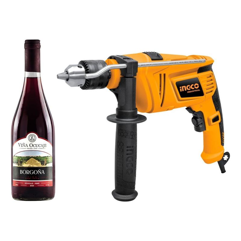 INGCO TOOLS - Taladro Percutor Ingco ID8508 12 + Vino Borgoña Ocucaje 750ml