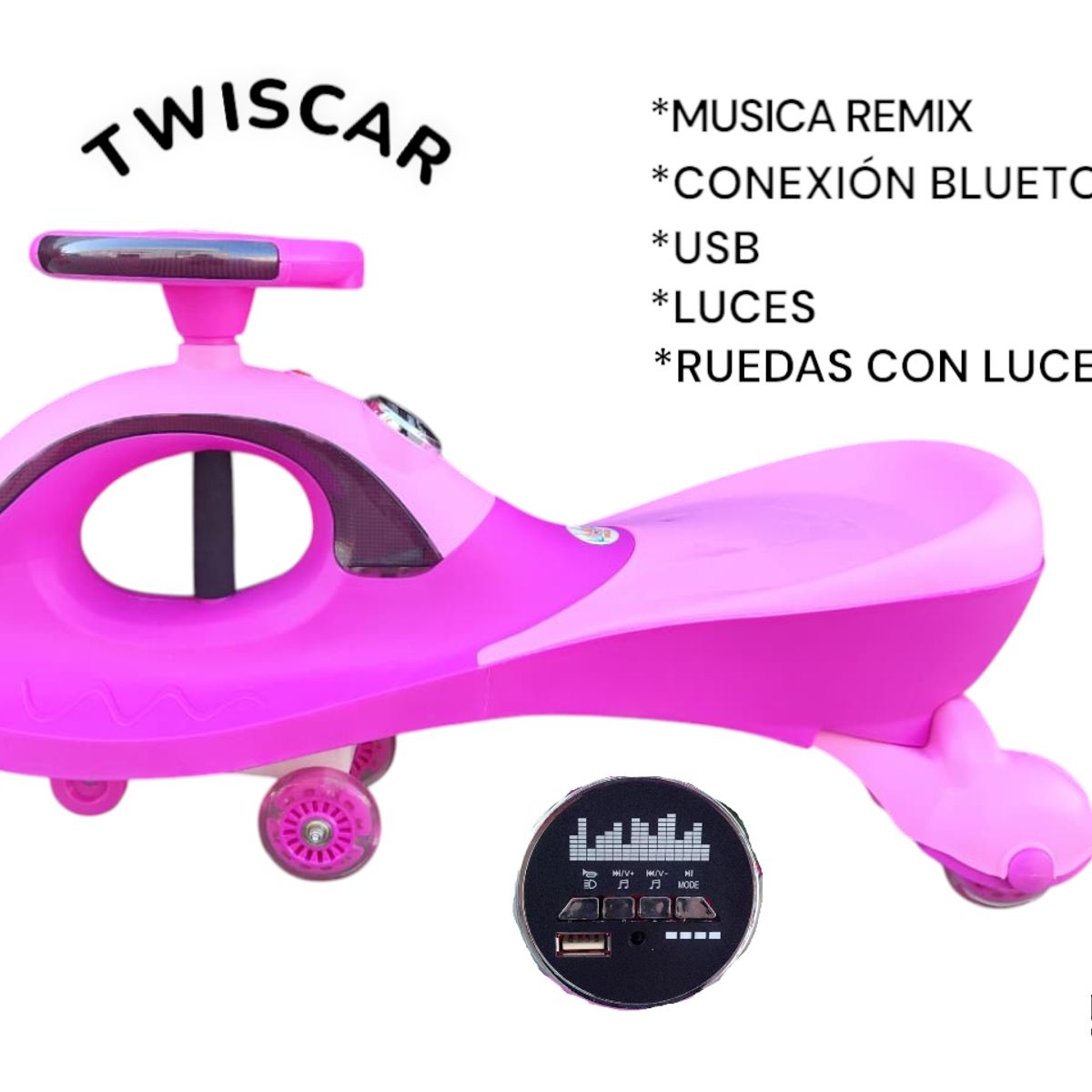 KINGDOM - TWISCAR BALLENA FUCSIA KINGDOM MUSICAL CON BLUETOOTH
