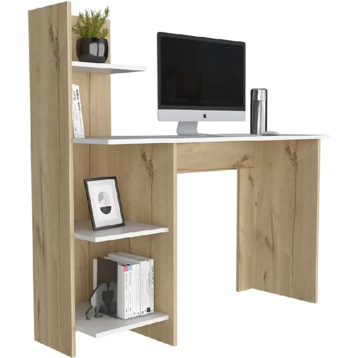 NACION MUEBLES - ESCRITORIO CON ENTREPAÑOS IRMA NACION MUBLES