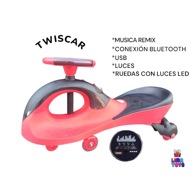 KINGDOM - TWISCAR BALLENA ROJO KINGDOM MUSICAL CON BLUETOOTH