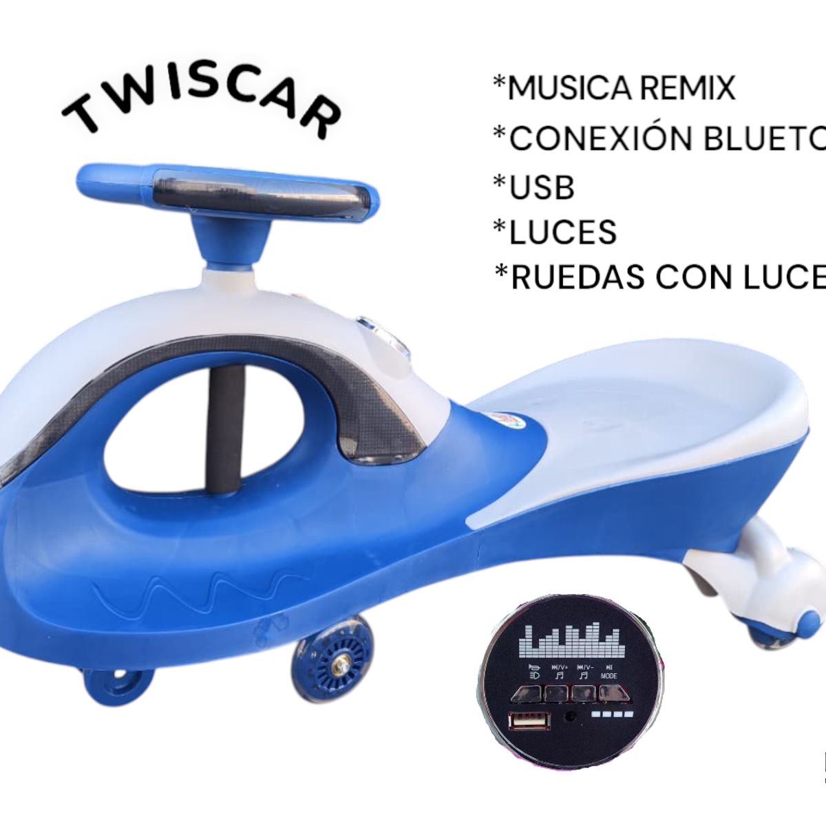 KINGDOM - TWISCAR BALLENA GRIS KINGDOM MUSICAL CON BLUETOOTH