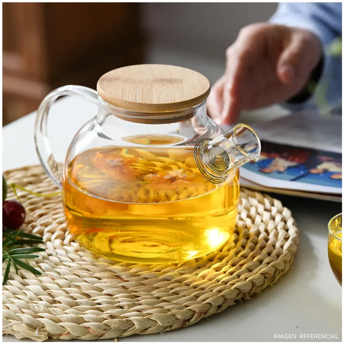 INSPIRA - Tetera de Vidrio 1500ML con Tapa