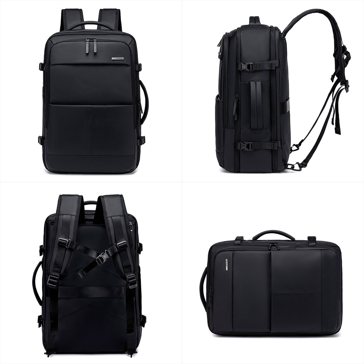 GOLDEN WOLF - Mochila Golden Wolf GB00734 Impermeable Viaje Laptop Negro