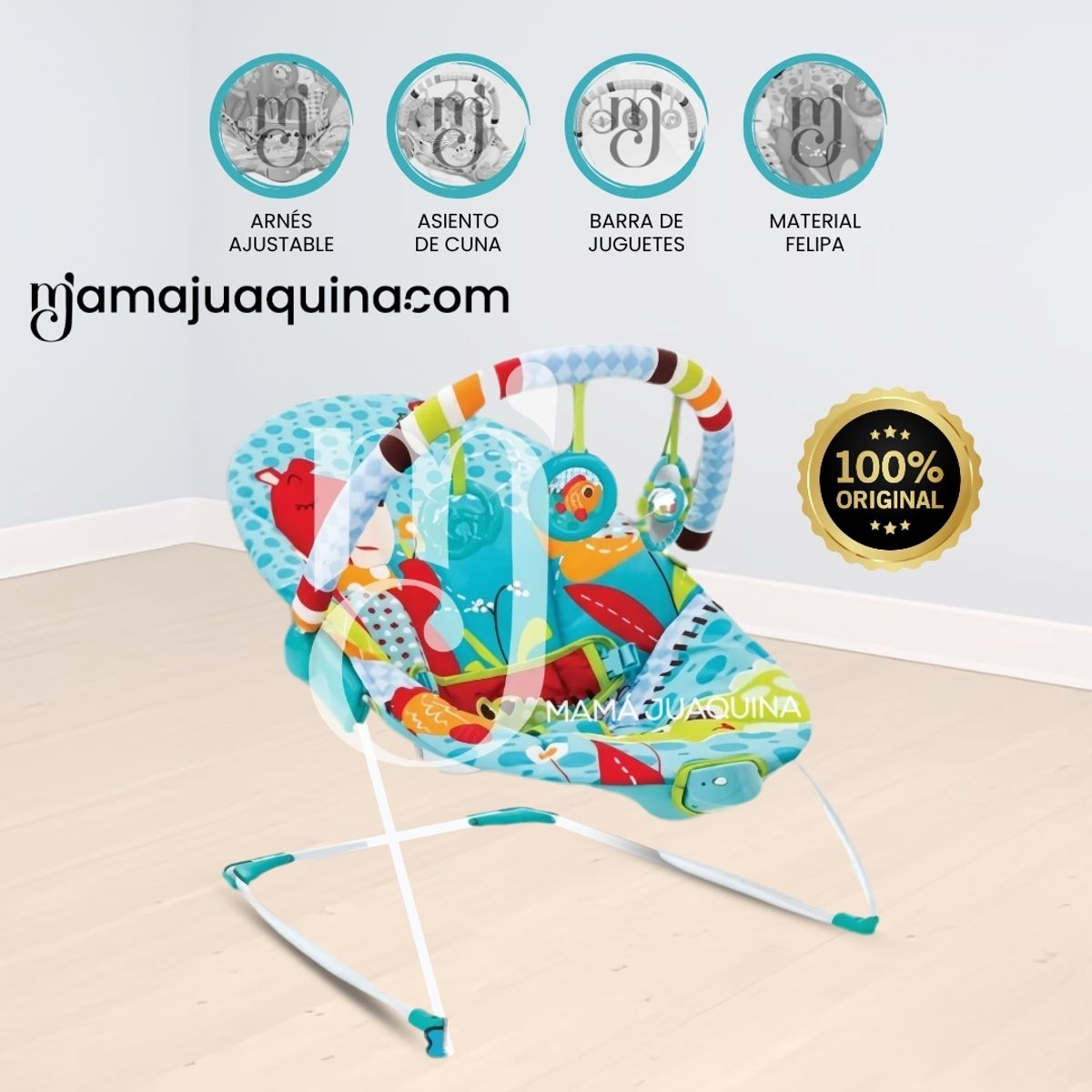 BABY - Silla Mecedora «SAFARI» Edición Limitada Green