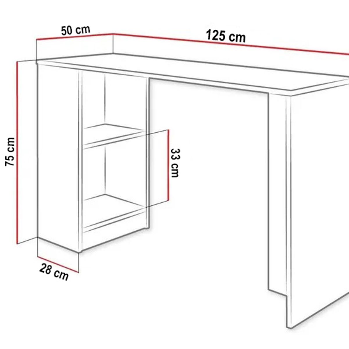 NACION MUEBLES - ESCRITORIO PARA OFICINA OSWALD NACION MUEBLES