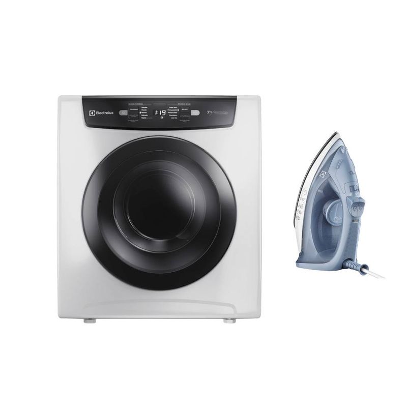 Combo Secadora de ropa de pared y piso Electrolux 7kg Blanca