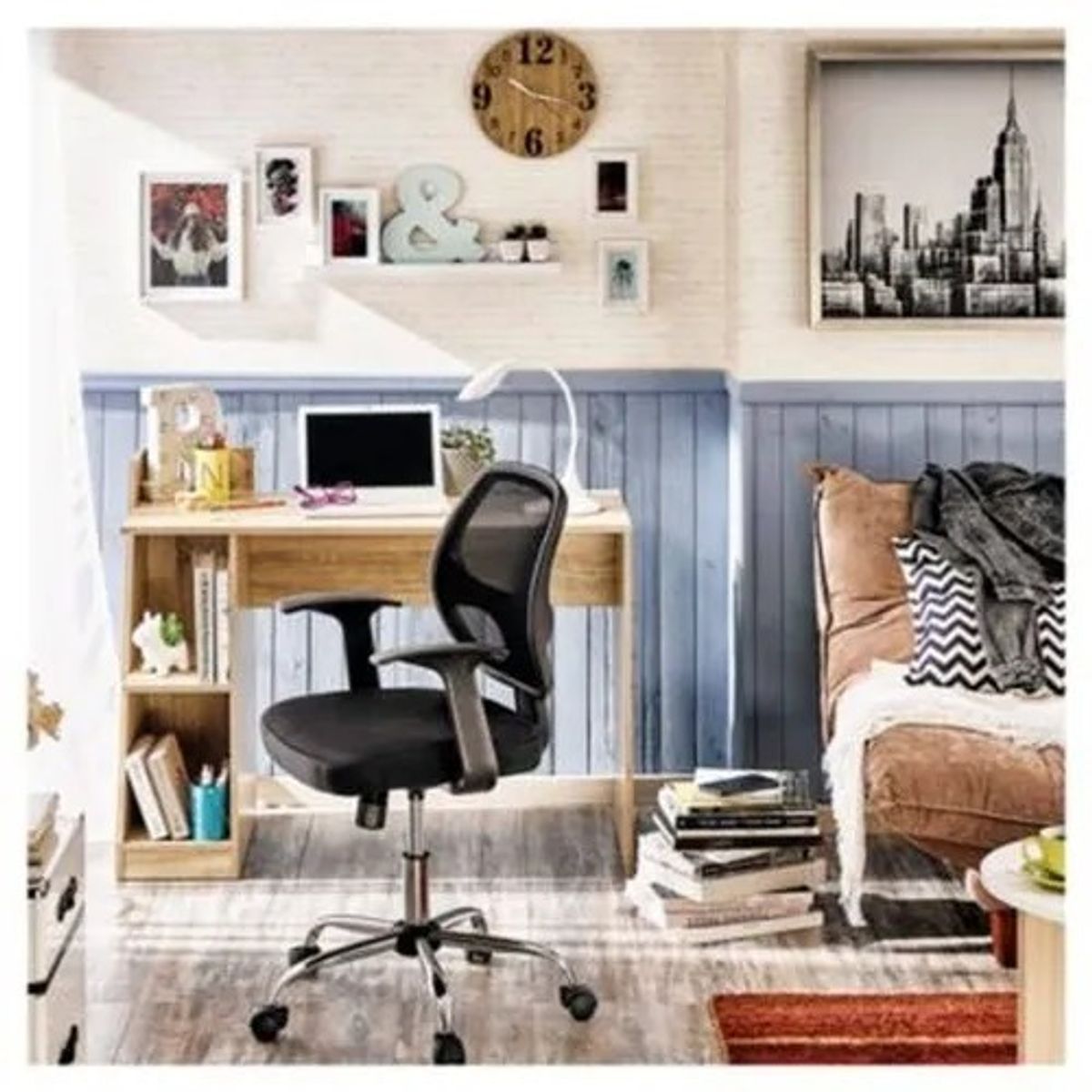 NACION MUEBLES - ESCRITORIO CON REPISA ADRIAN NACION MUEBLES