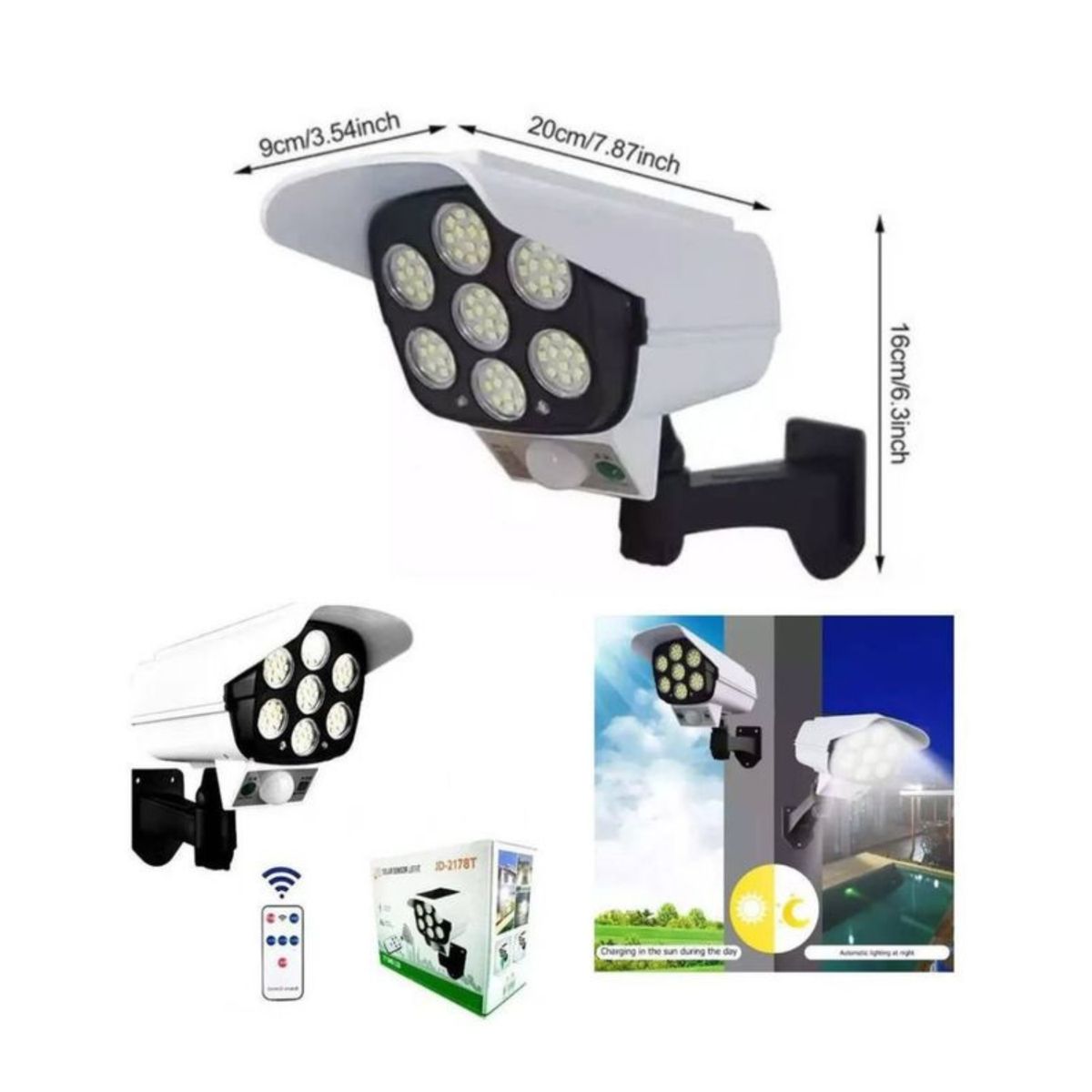 OEM - Foco Panel Solar con Sensor de Movimiento