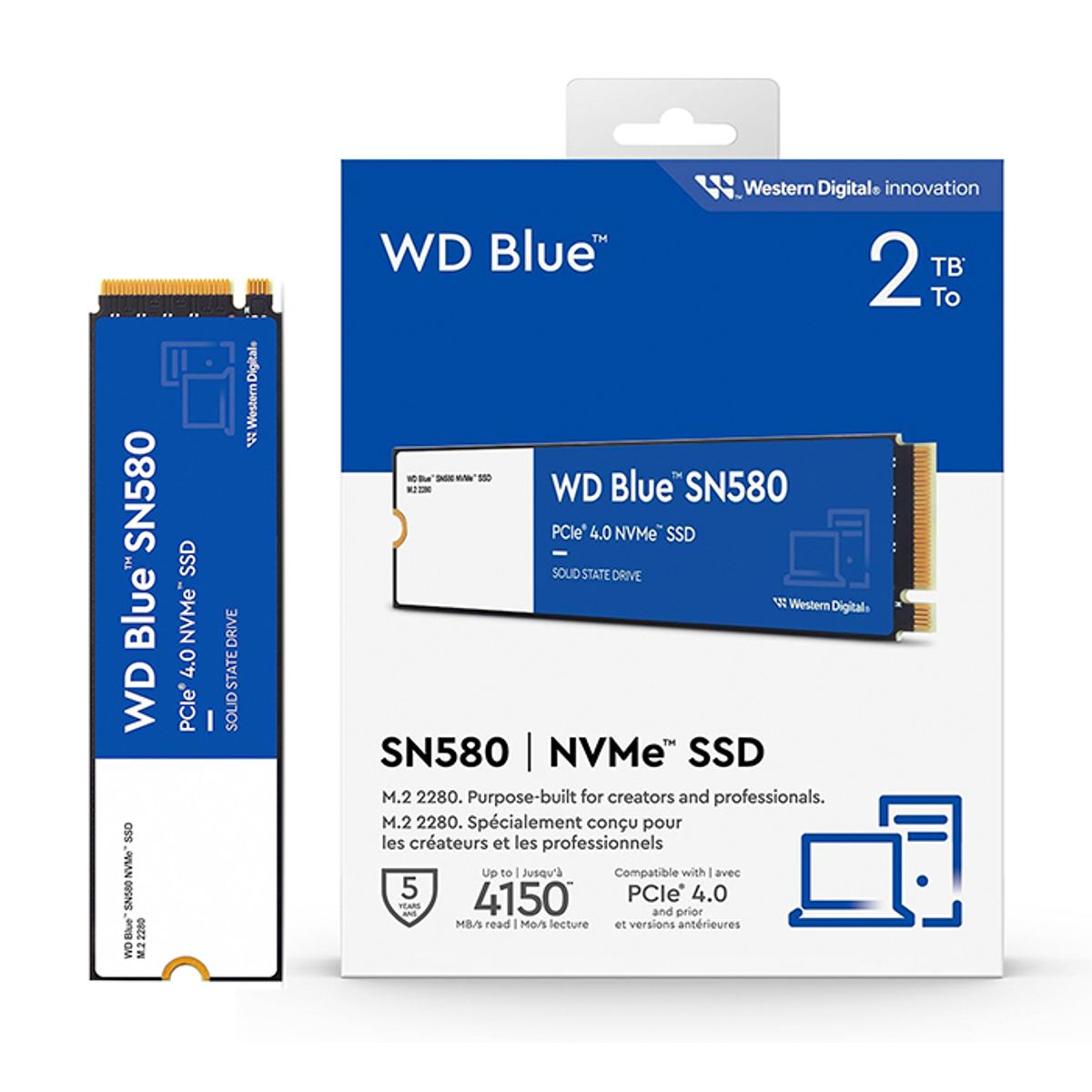 WESTERN DIGITAL - Disco Solido Western Digital BLUE M2 De 2TB SSD