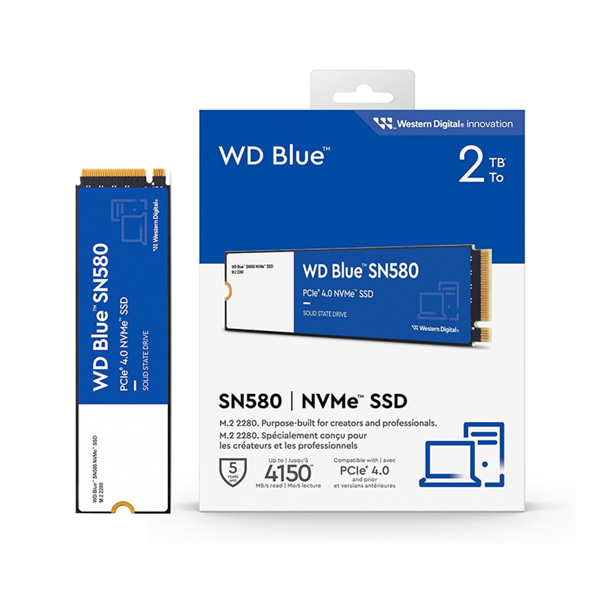 WESTERN DIGITAL - Disco Solido Western Digital BLUE M2 De 2TB SSD