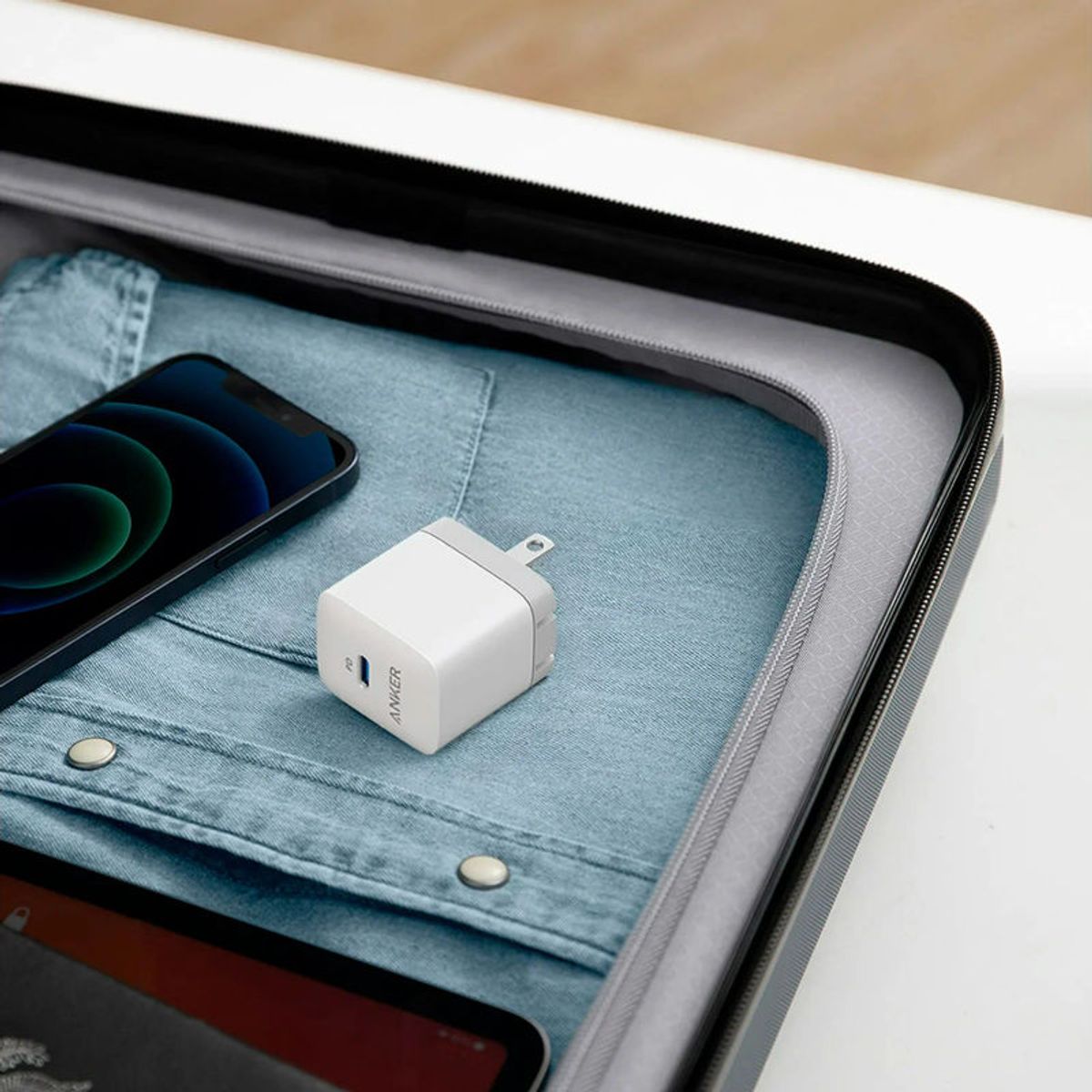 ANKER - Cubo Cargador Anker Powerport 3 Carga Rápida 20w  Tipo C